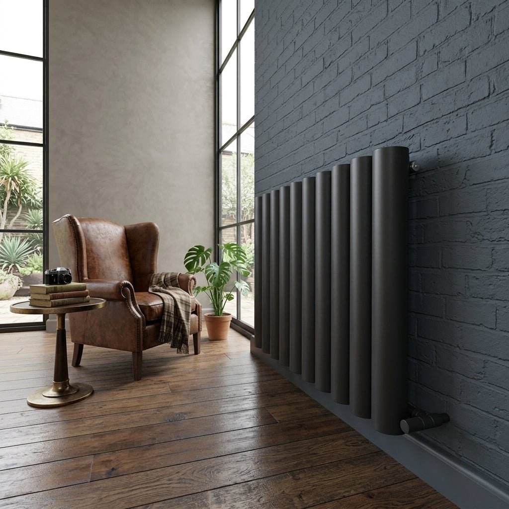 Carisa Otto Horizontal Designer Aluminium Radiator in 600H x 795W