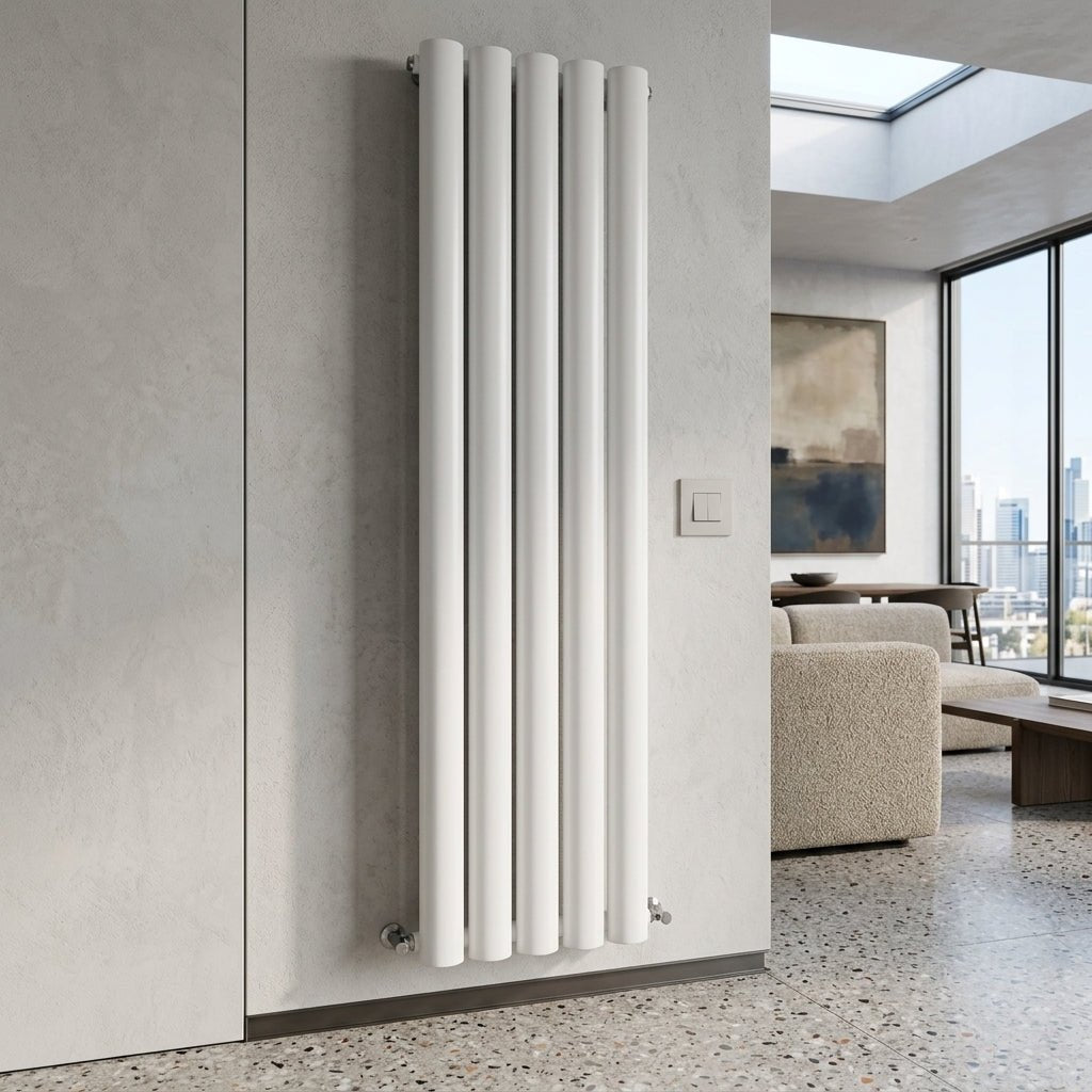 Carisa Otto Vertical Designer Aluminium Radiator in 1800H x 315W
