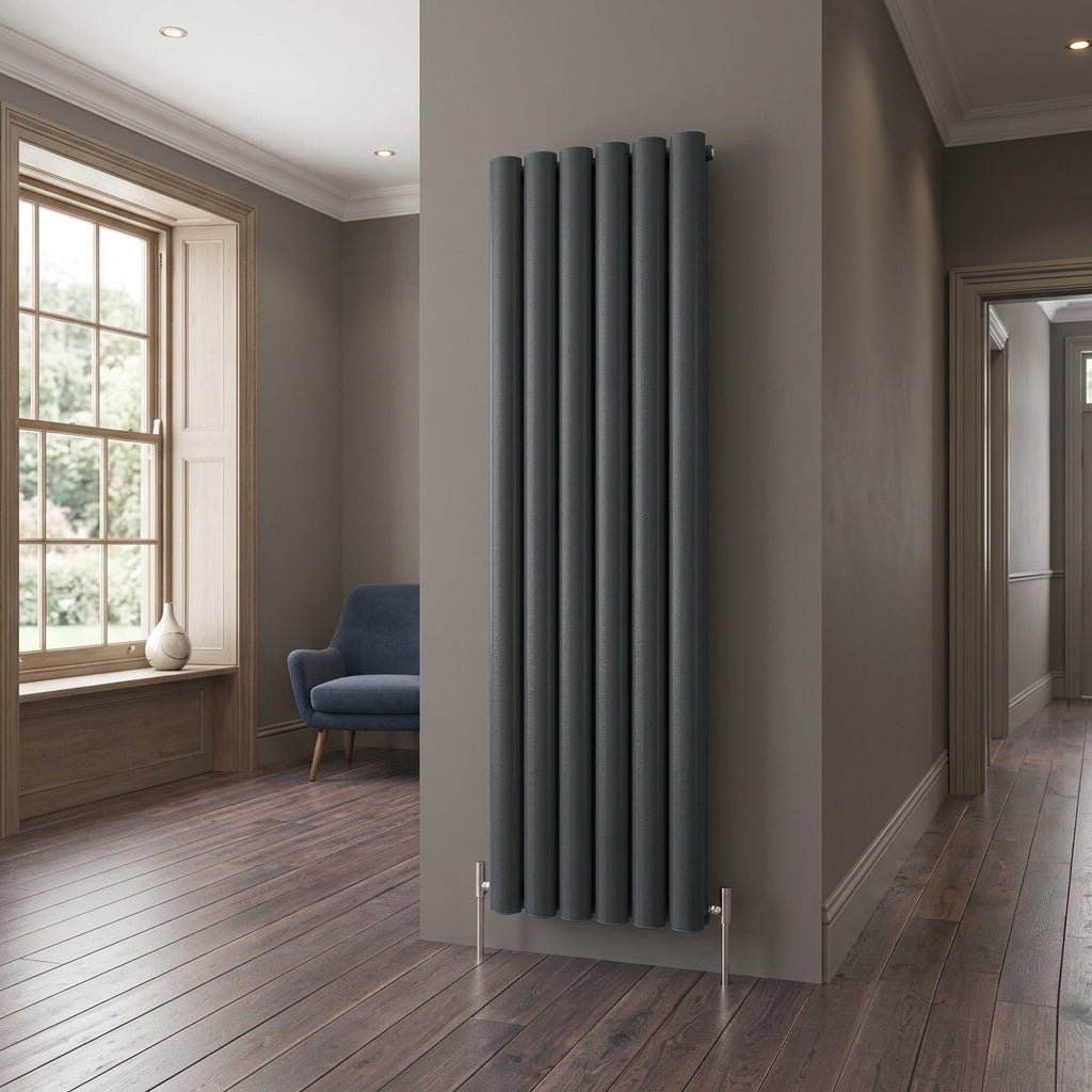Carisa Otto Vertical Designer Aluminium Radiator in 1800H x 315W
