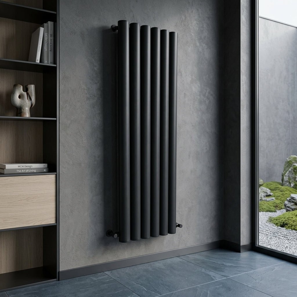 Carisa Otto Vertical Designer Aluminium Radiator in 1800H x 315W
