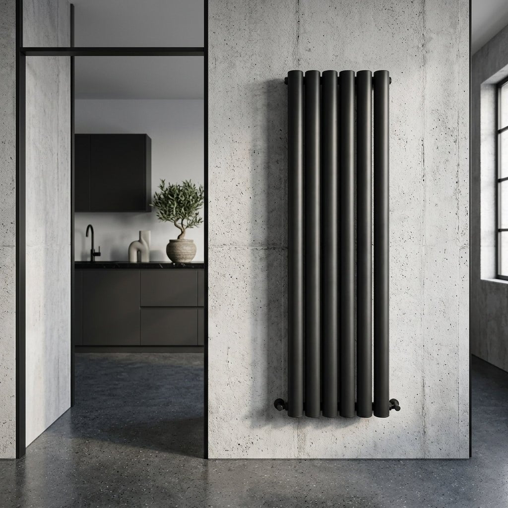 Carisa Otto Vertical Designer Aluminium Radiator in 1800H x 315W