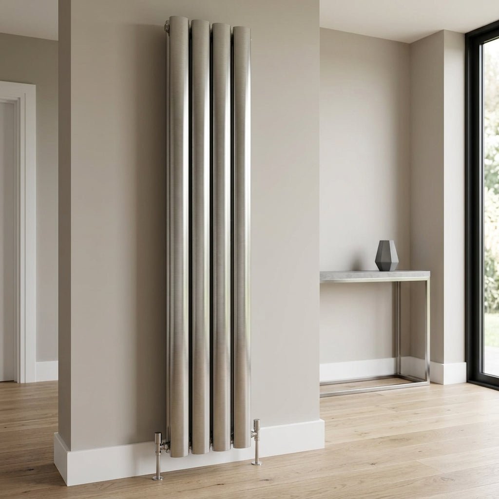 Carisa Otto Vertical Designer Aluminium Radiator in 1800H x 315W