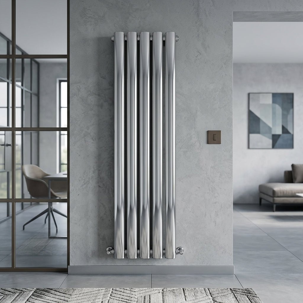 Carisa Otto Vertical Designer Aluminium Radiator in 1800H x 315W