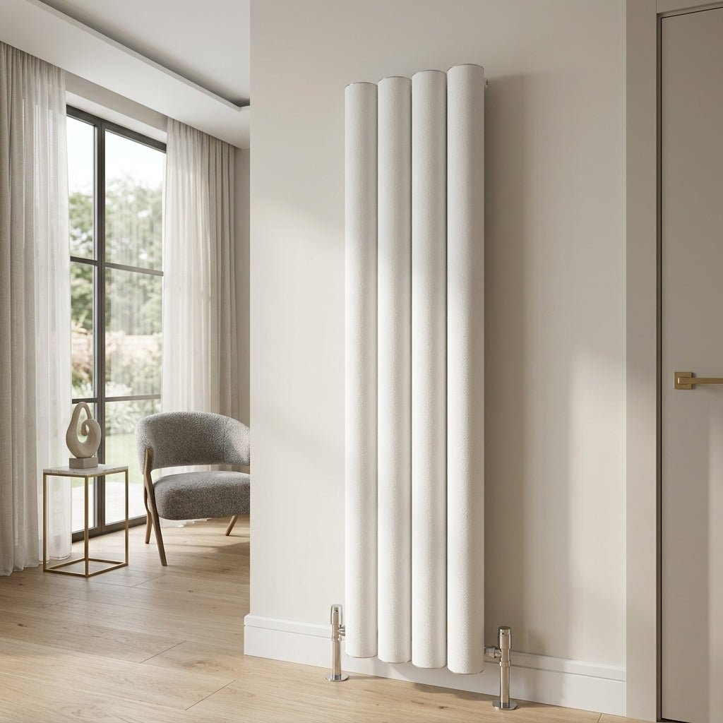 Carisa Otto Vertical Designer Aluminium Radiator in 1800H x 315W