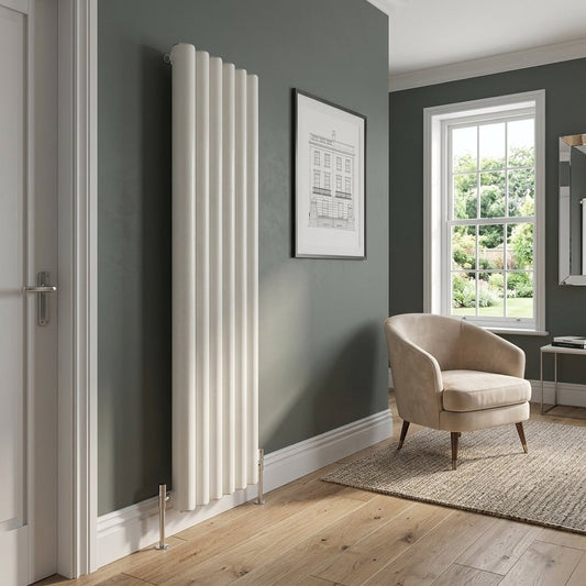 Carisa Otto Vertical Designer Aluminium Radiator in 1800H x 315W