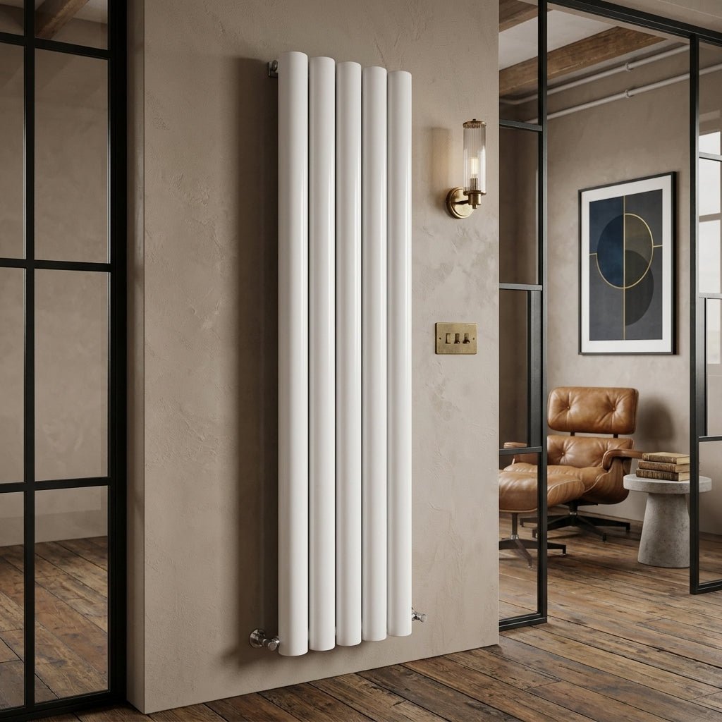 Carisa Otto Vertical Designer Aluminium Radiator in 1800H x 315W