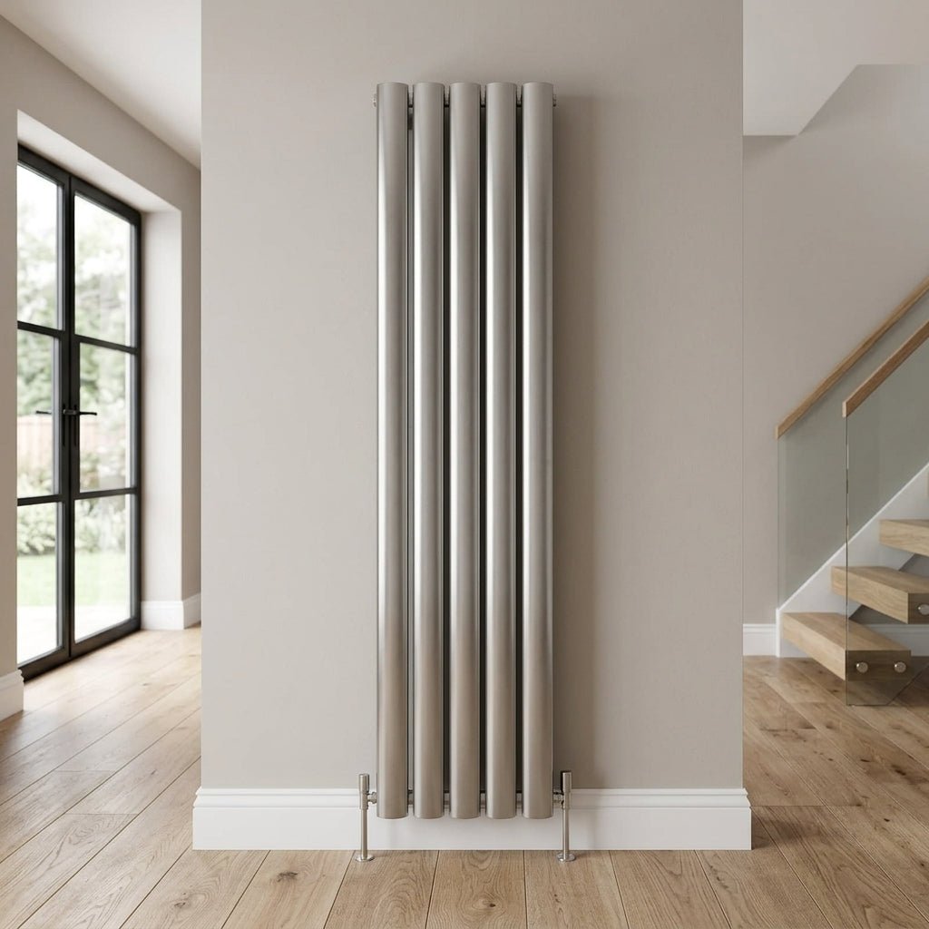 Carisa Otto Vertical Designer Aluminium Radiator in 1800H x 395W