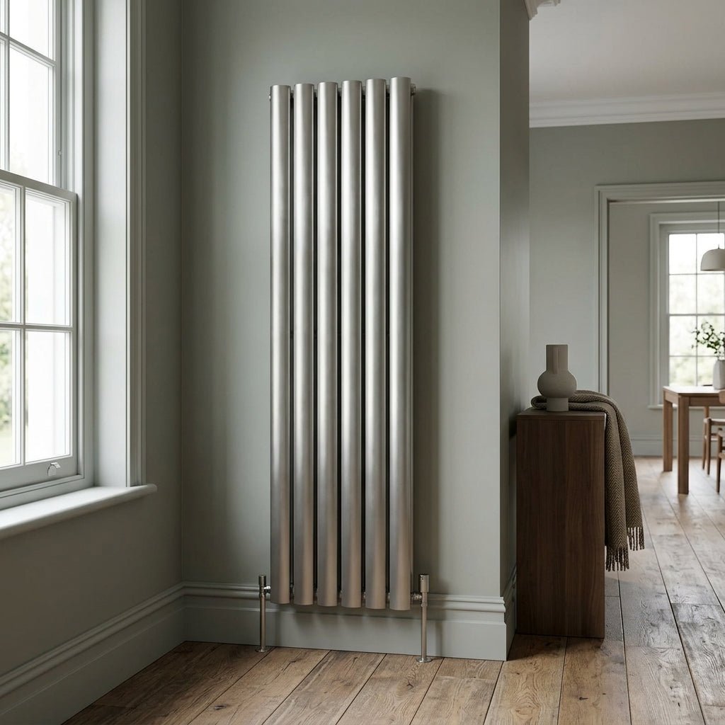 Carisa Otto Vertical Designer Aluminium Radiator in 1800H x 475W