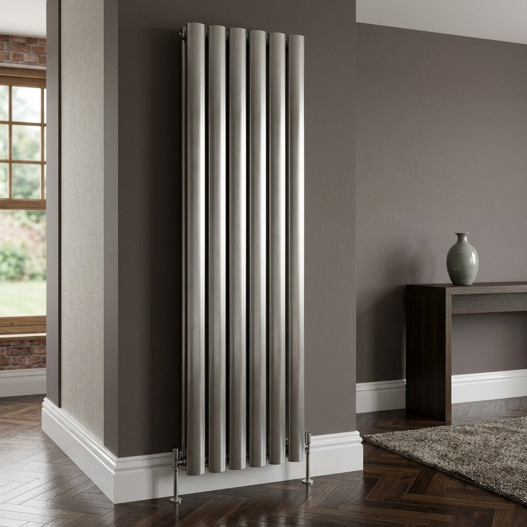 Carisa Otto Vertical Designer Aluminium Radiator in 1800H x 475W