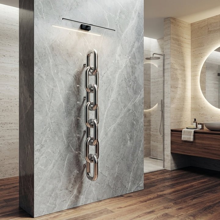 Carisa Oversize Link Chain Steel Designer Radiator in 830H x 240W