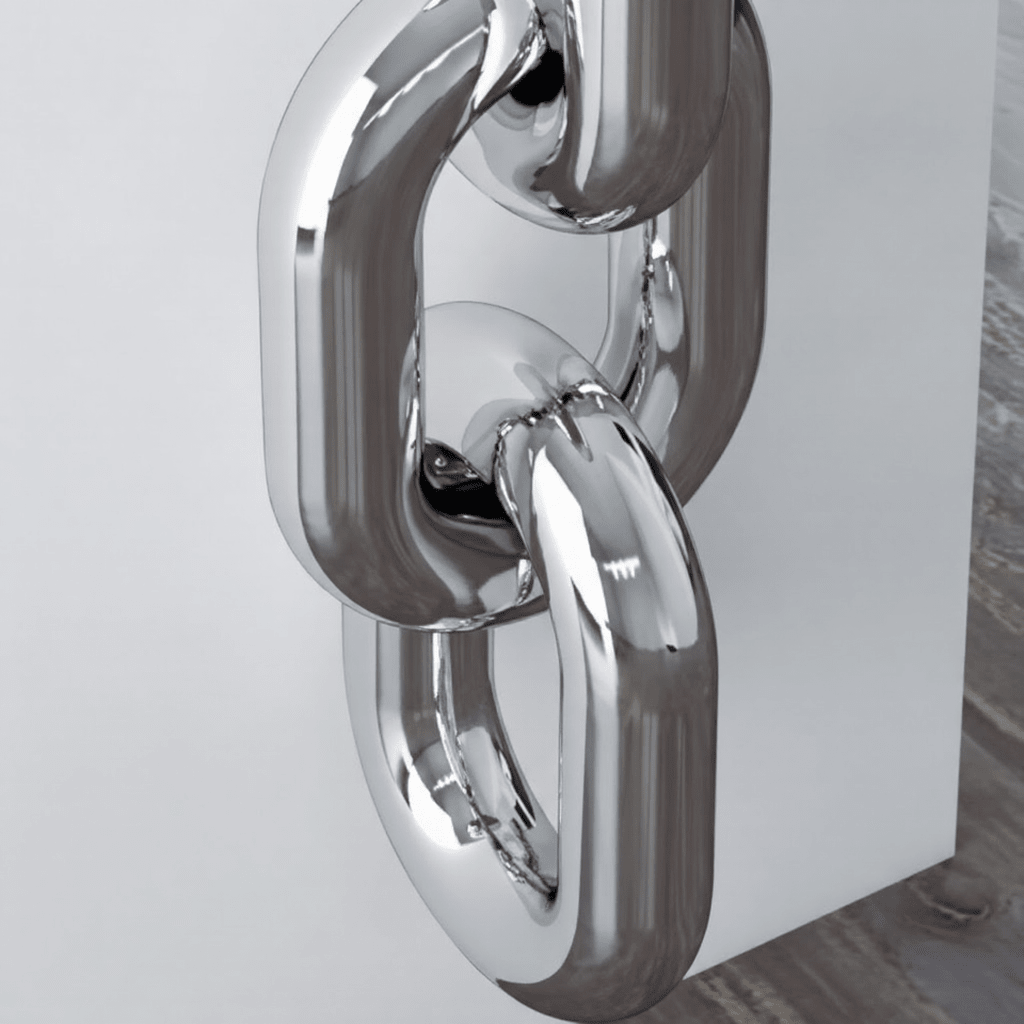 Carisa Oversize Link Chain Steel Designer Radiator in 830H x 240W