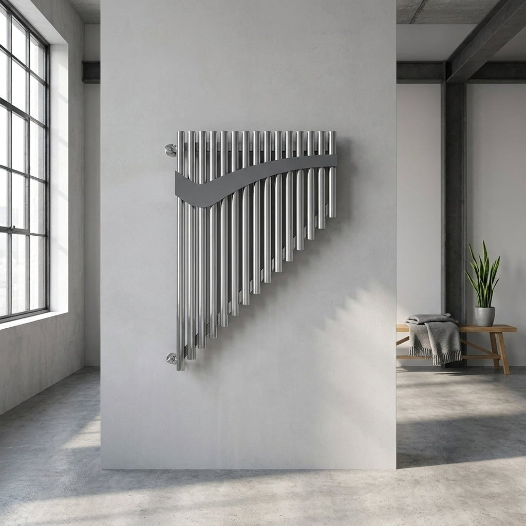 Carisa Pan Bespoke Designer Stainless Steel Radiator | CUSTOM MADE in Mirror Polished