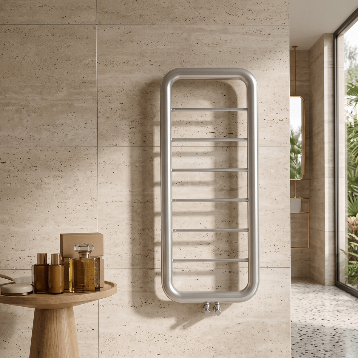 Carisa Paros Stainless Steel Towel Radiator in 900H x 500W
