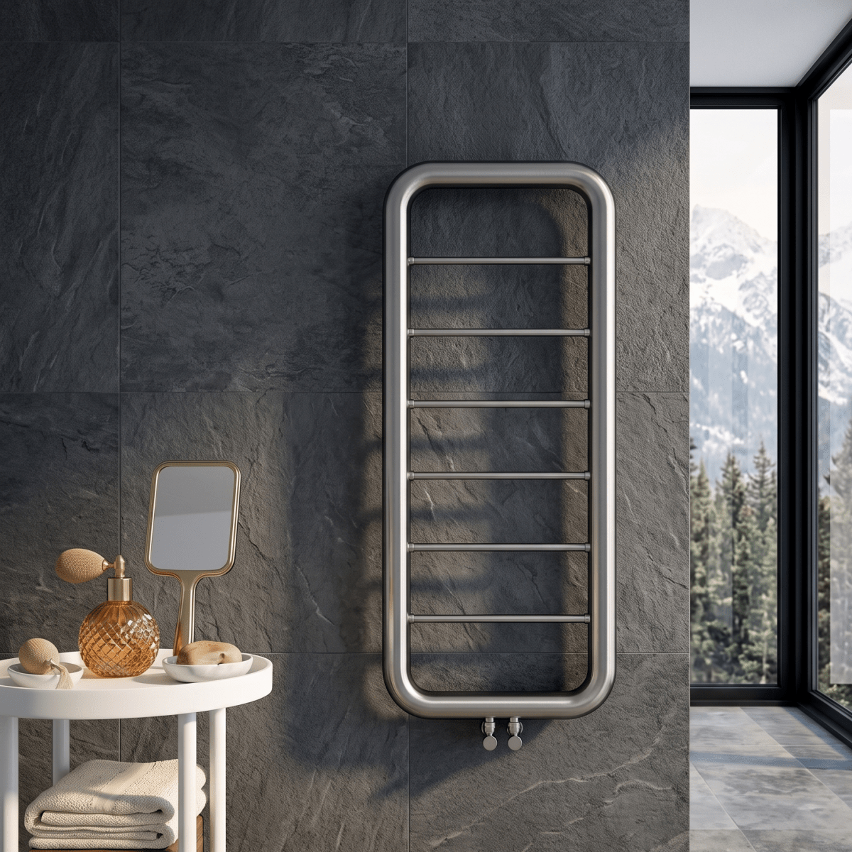 Carisa Paros Stainless Steel Towel Radiator in 1500H x 500W