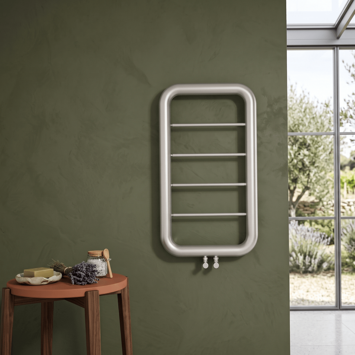 Carisa Paros Stainless Steel Towel Radiator in 1500H x 500W