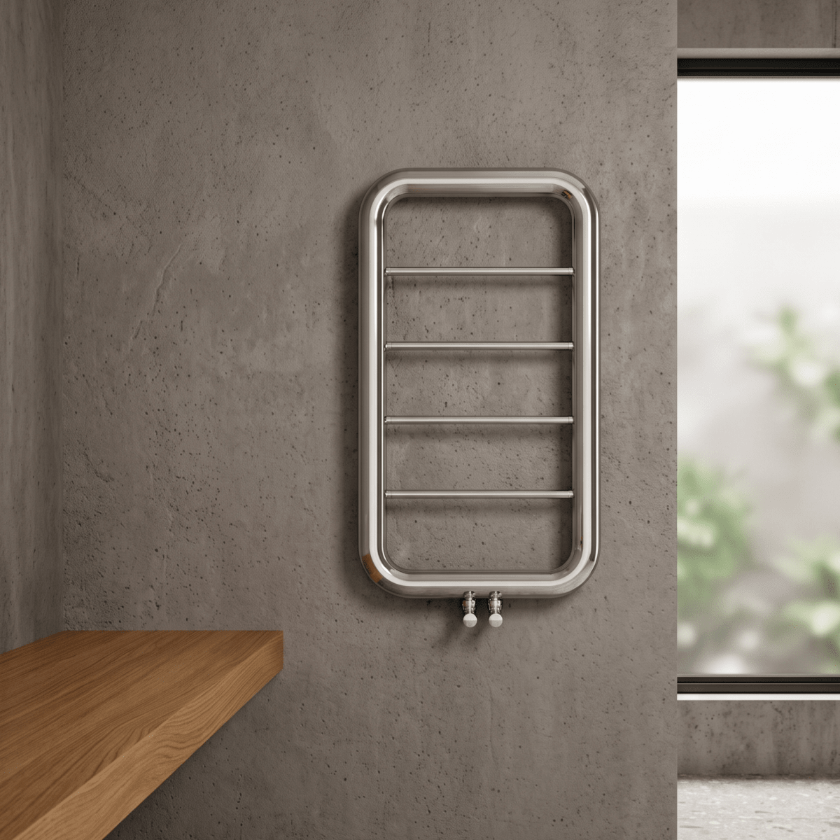 Carisa Paros Stainless Steel Towel Radiator in 900H x 500W