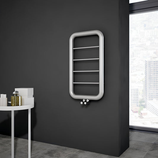 Carisa Paros Stainless Steel Towel Radiator in 900H x 500W