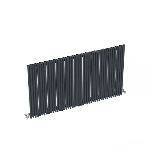Carisa Pipette Horizontal Thin Column Designer Aluminium Radiator in 600H x 660W
