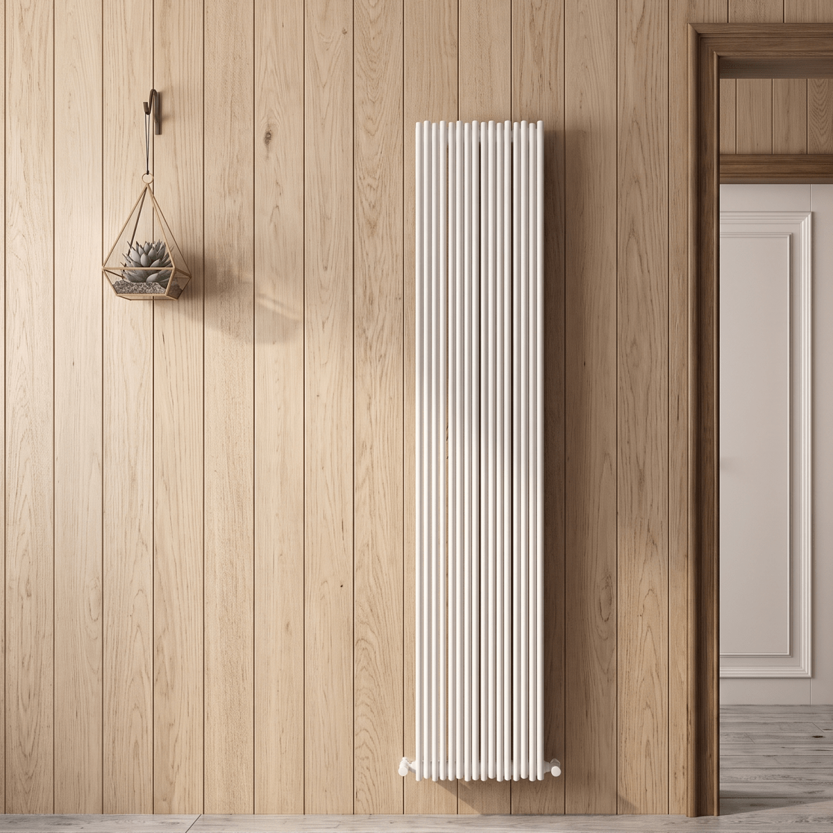 Carisa Pipette Vertical Designer Aluminium Radiator in 1800H x 375W