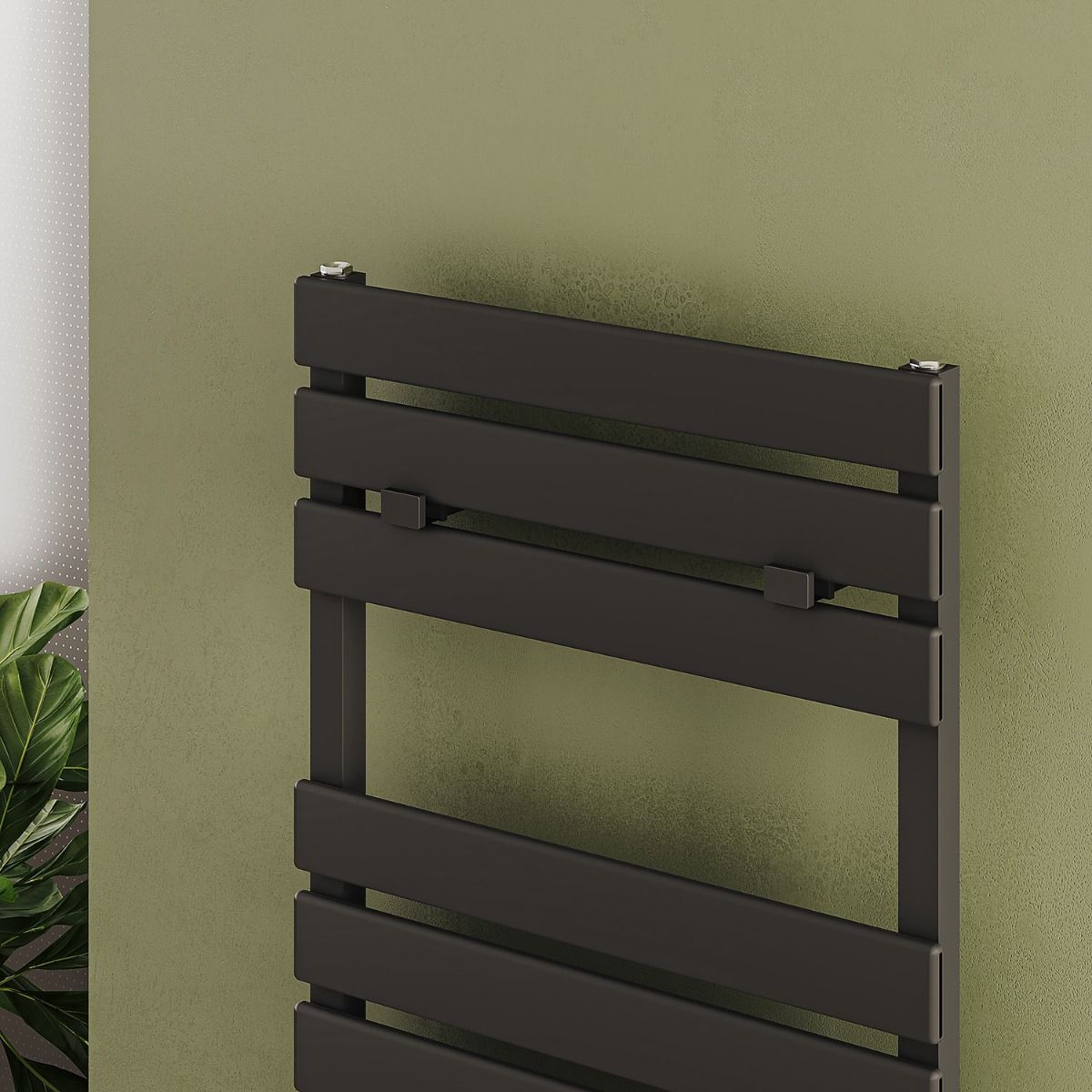 Carisa Plata Aluminium Bathroom Heated Towel Rail in 1680H x 490W (Single Panel)