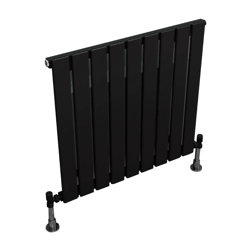 Carisa Plata Double Slim Horizontal Aluminium Radiator in 600H x 420W