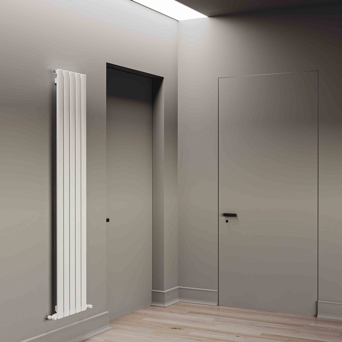 Carisa Plata Double Tall Slim Aluminium Radiator in 1800H x 280W