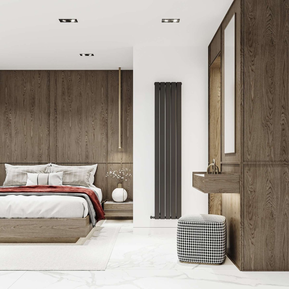 Carisa Plata Double Tall Slim Aluminium Radiator in 1800H x 280W