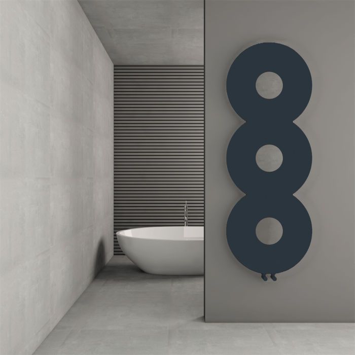 Carisa Rochester Infinity Circles Slim Steel Radiator in 470H x 470W