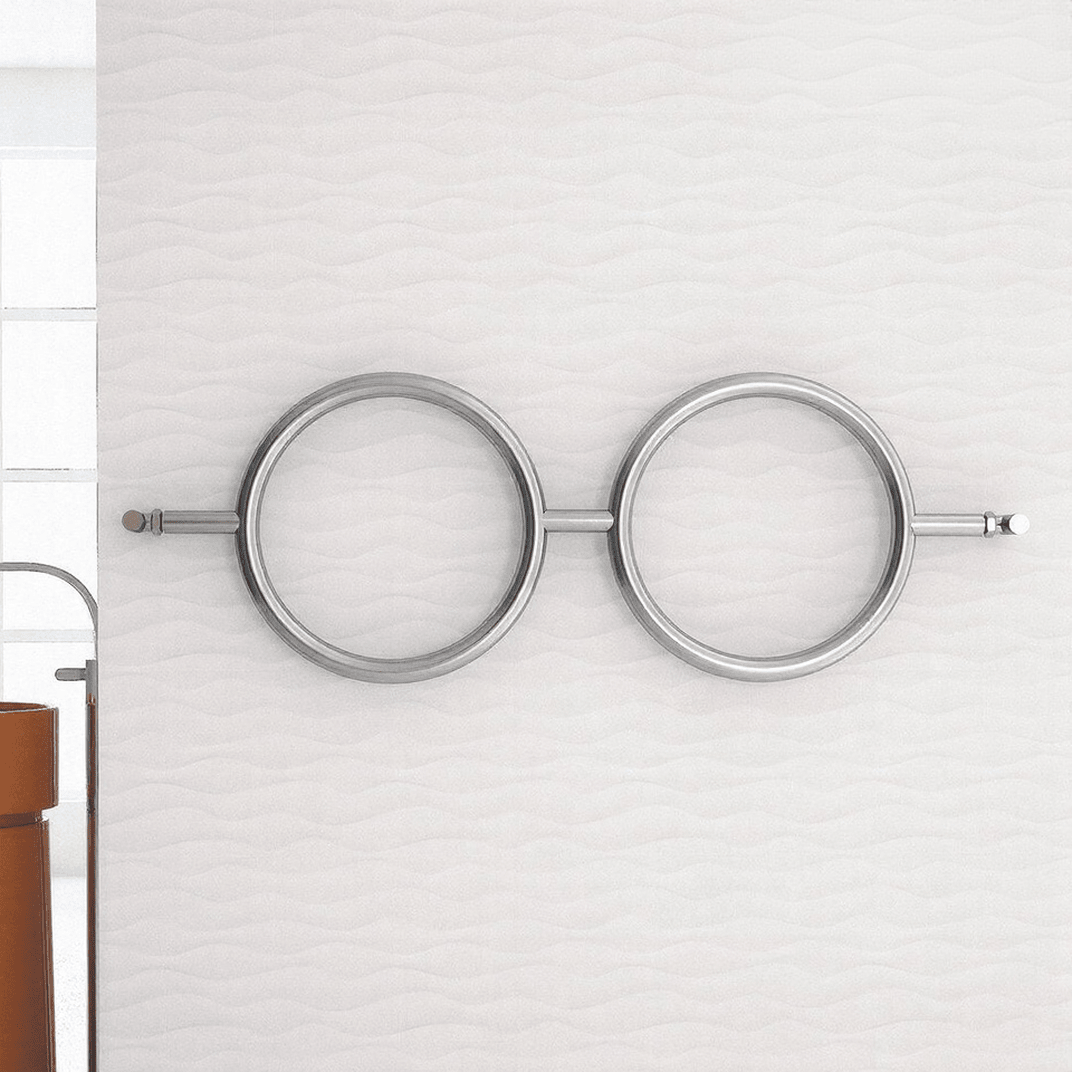 Carisa Roni Stainless Steel Hoop Towel Radiator in 400H x 640W