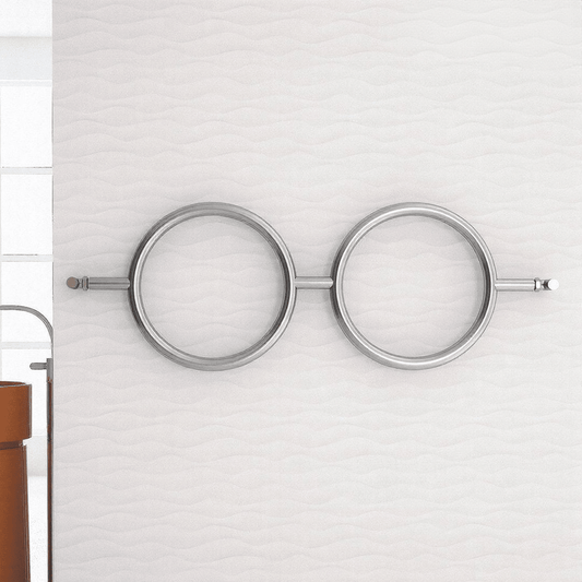 Carisa Roni Stainless Steel Hoop Towel Radiator in 400H x 640W