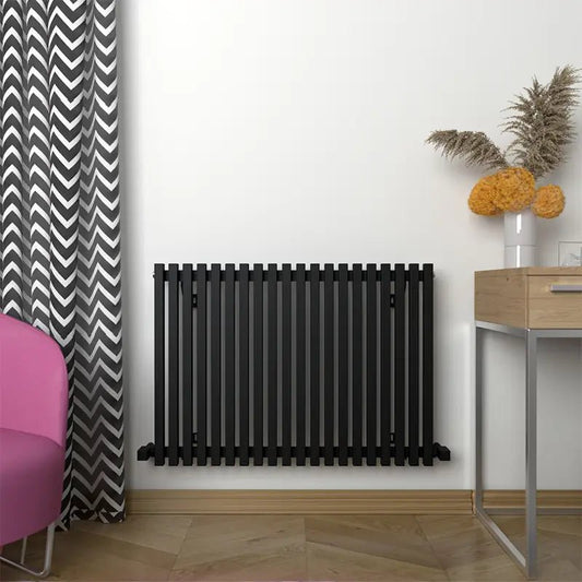 Carisa Sophia Aluminium Horizontal Designer Radiator in 600H x 667W Textured White