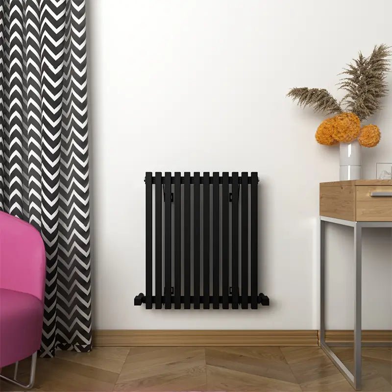 Carisa Sophia Aluminium Horizontal Designer Radiator in 600H x 667W Textured White
