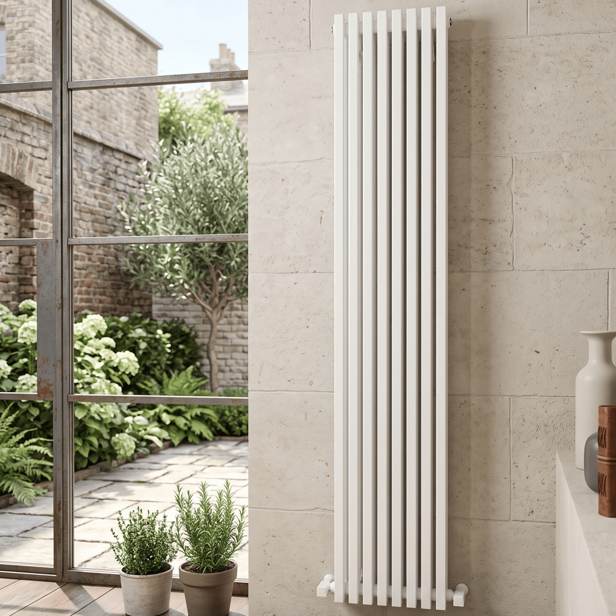 Carisa Sophia Aluminium Tall Designer Radiator in 600H x 499W
