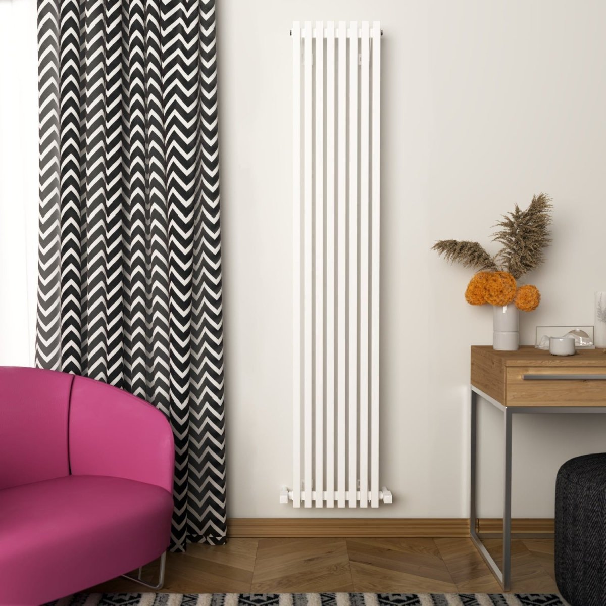Carisa Sophia Aluminium Tall Designer Radiator in 600H x 499W