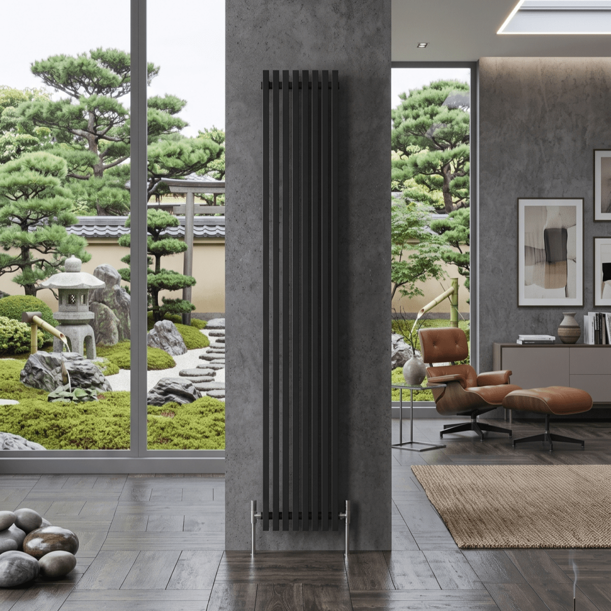 Carisa Sophia Aluminium Tall Designer Radiator in 600H x 499W