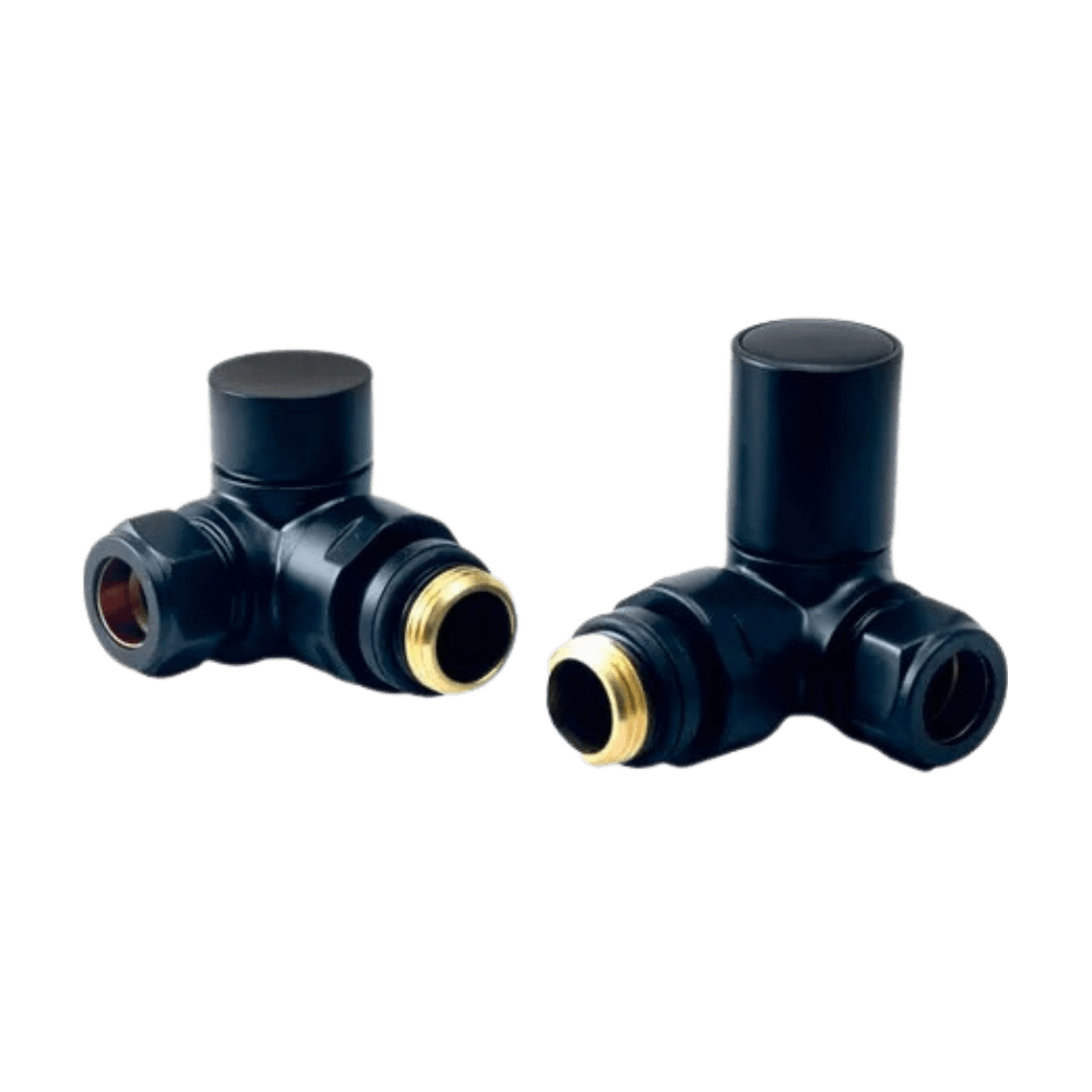 Carisa Spera Corner (Double Angled) Valves in Black