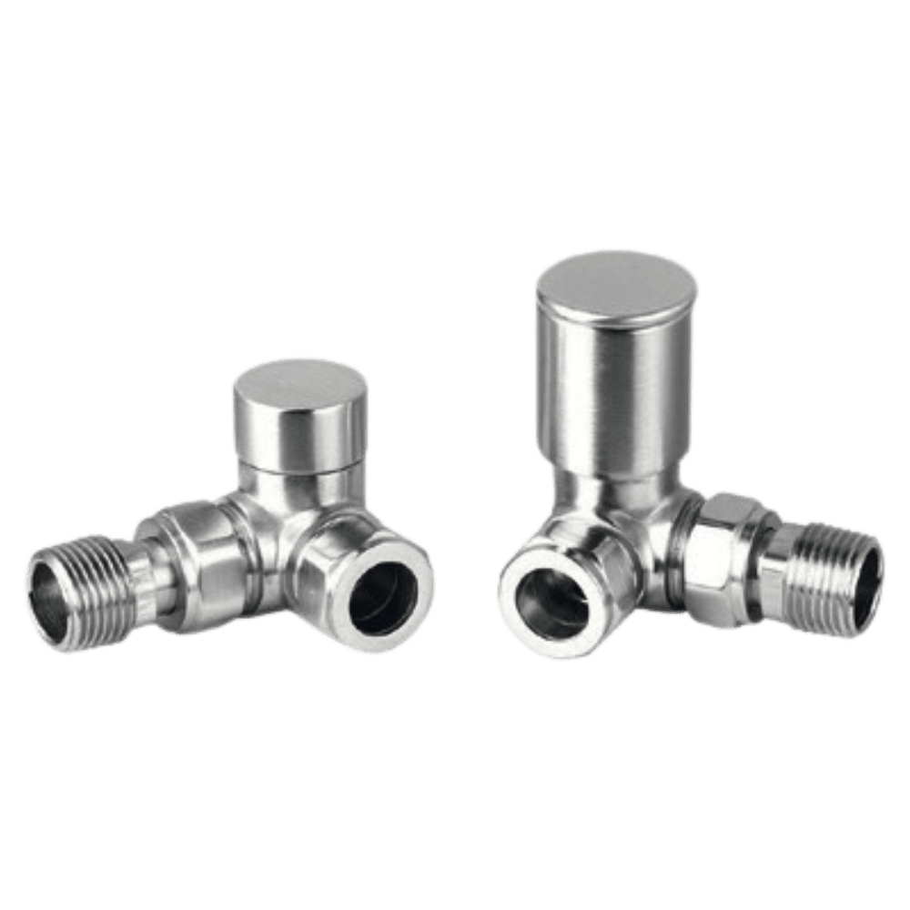 Carisa Spera Corner (Double Angled) Valves in Brushed Nickel