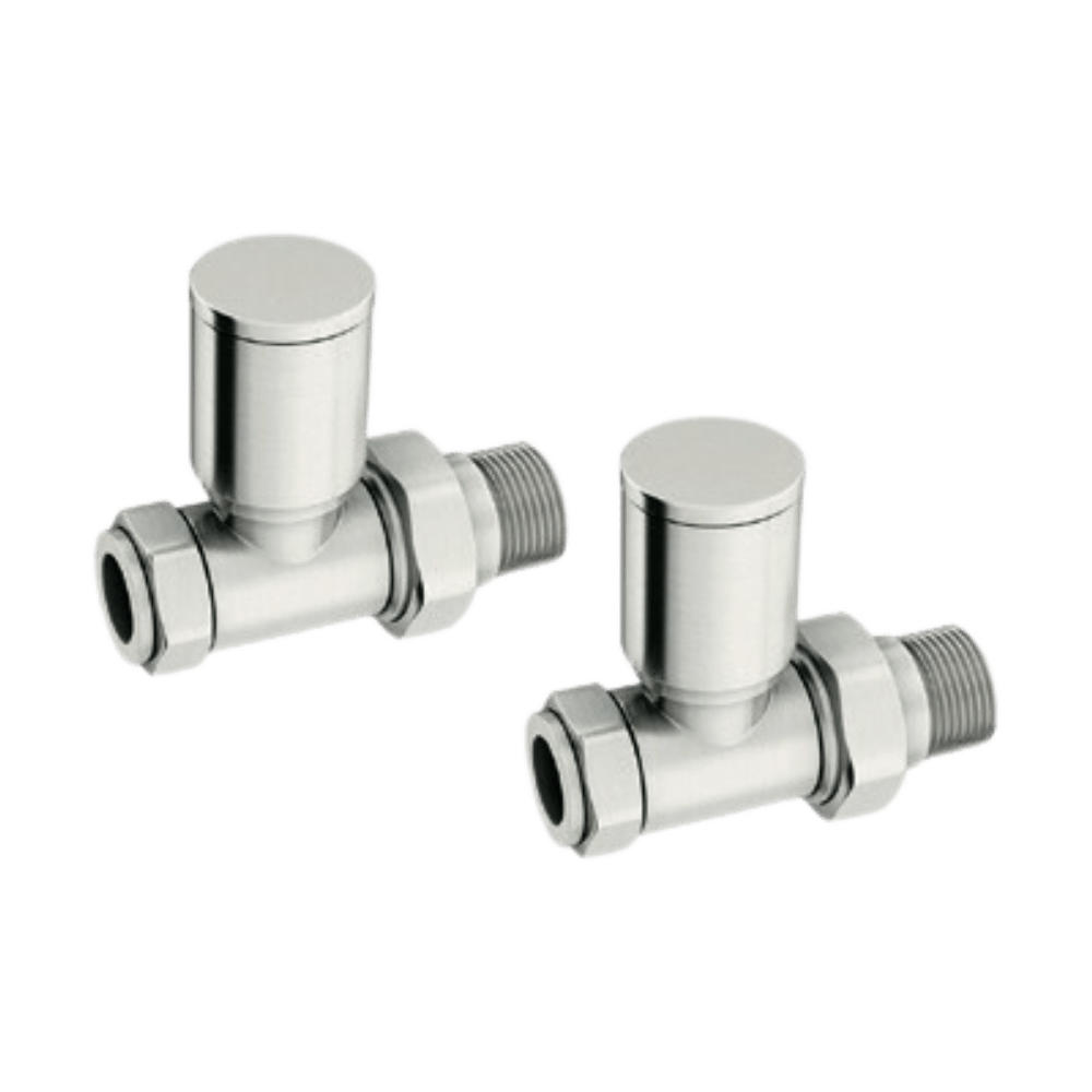 Carisa Spera Straight Valves in Brushed Nickel