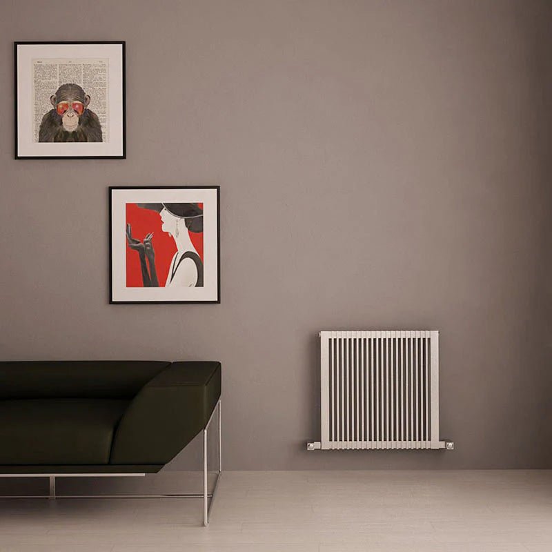 Carisa Stripe Stainless Steel Horizontal Radiator in 600H x 795W