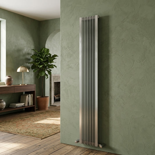 Carisa Stripe Stainless Steel Tall Radiator