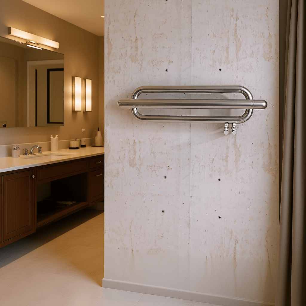Carisa Swing Stainless Steel Heated Towel Rail in 250H x 1000W