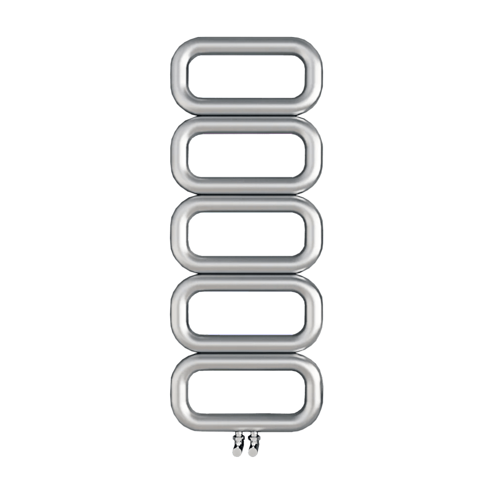 Carisa Talent Oval Stainless Steel Bathroom Radiator in 1300H x 500W