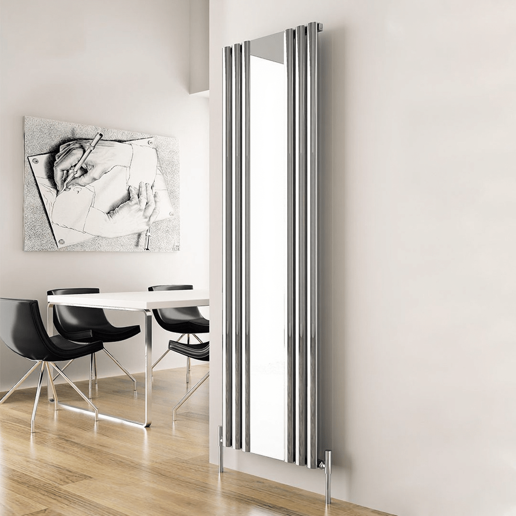 Carisa Tallis Mirror Designer Aluminium Radiator in 1800H x 550W