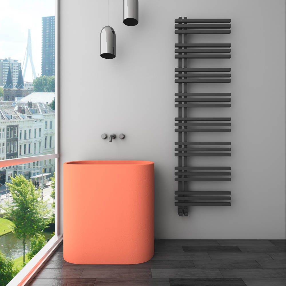 Carisa Terra Aluminium Bathroom Radiator in 1740H x 500W