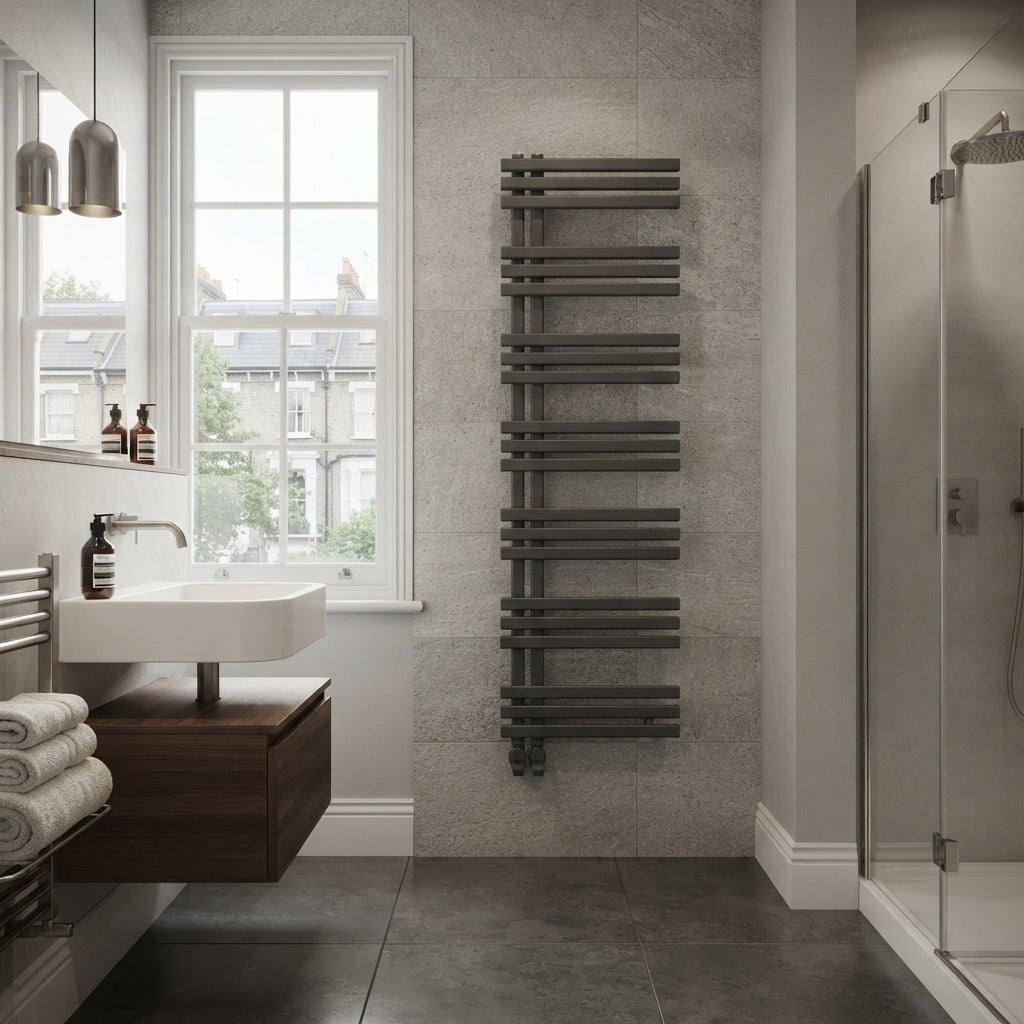Carisa Terra Aluminium Bathroom Radiator in 1740H x 500W