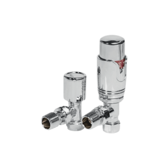 Carisa Thermostatic Angled Valves in Chrome