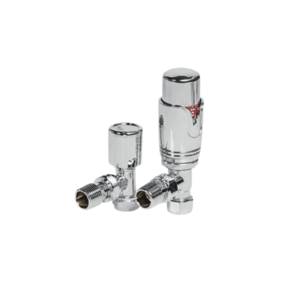 Carisa Thermostatic Straight Valves in Chrome