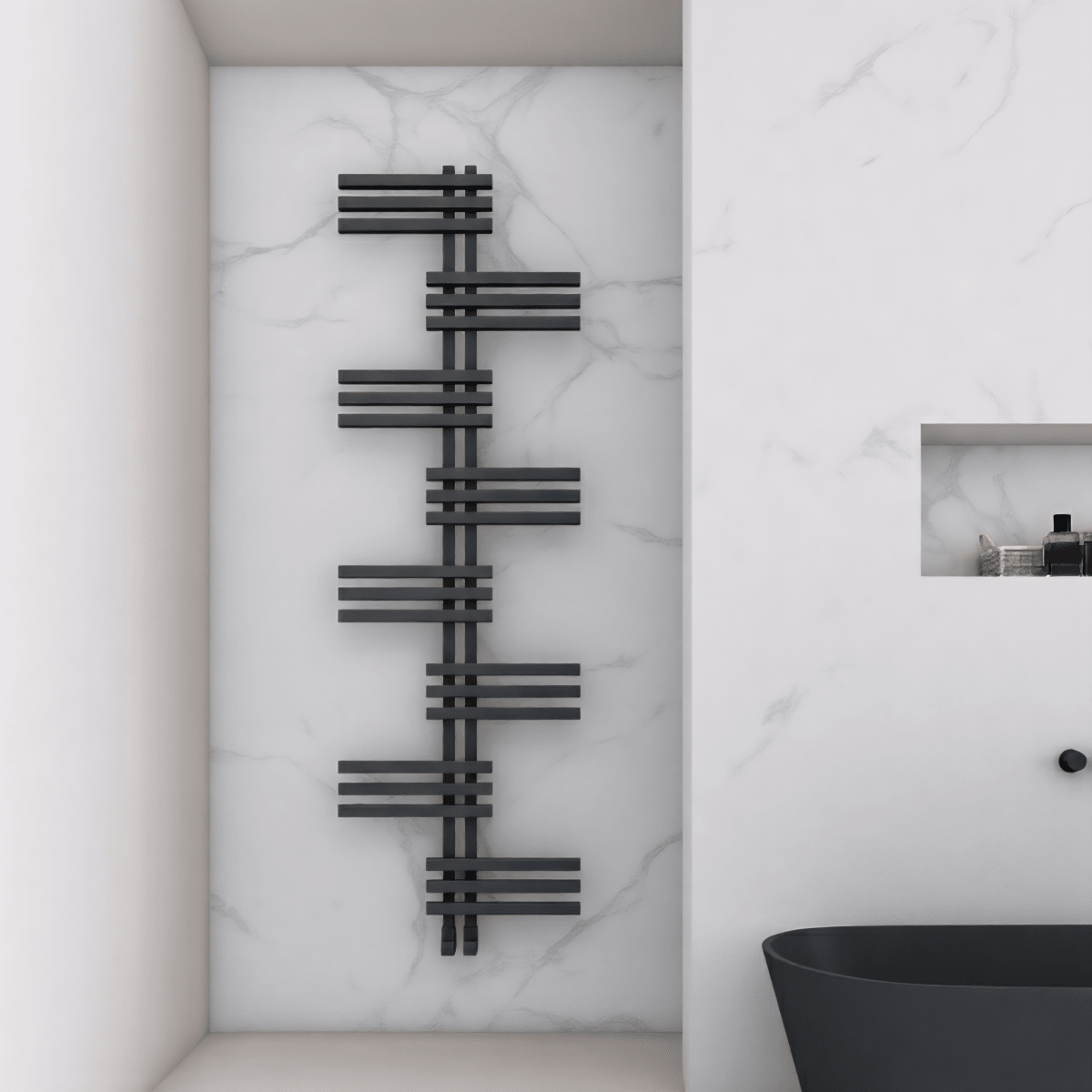 Carisa Unico Aluminium Bathroom Radiator in 1740H x 500W
