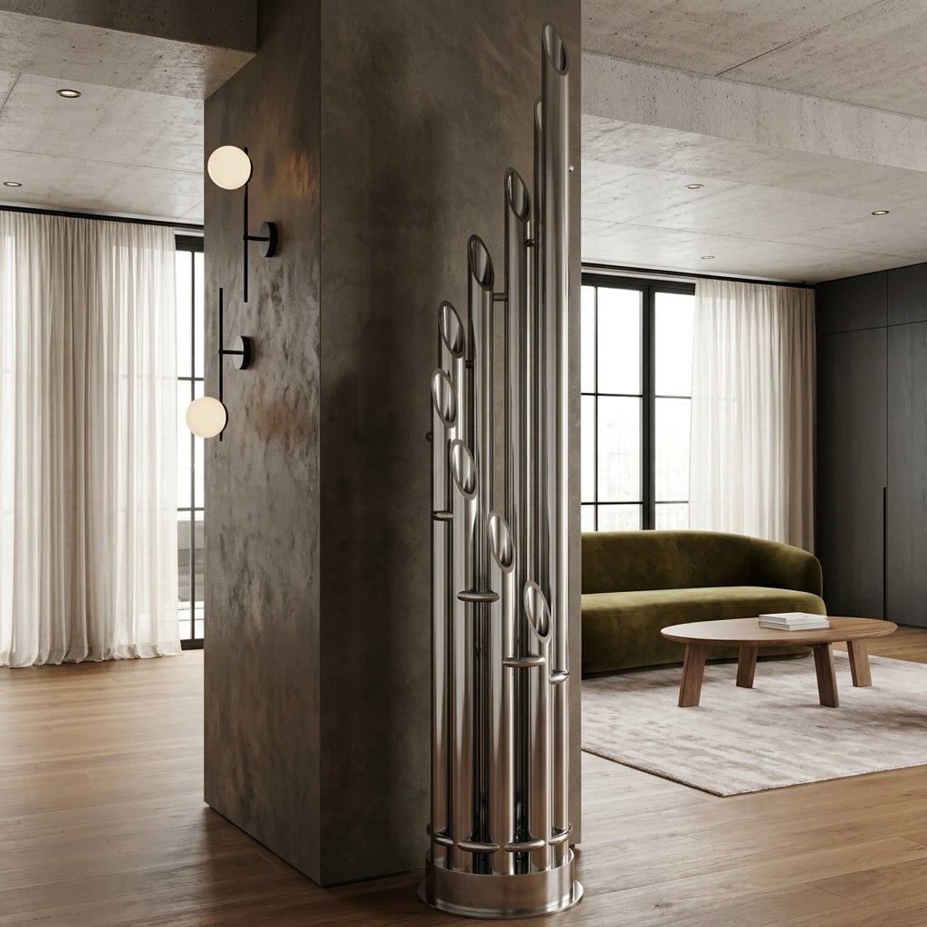 Carisa Unique Stainless Steel Vertical Radiator | CUSTOM MADE in Satin Polished