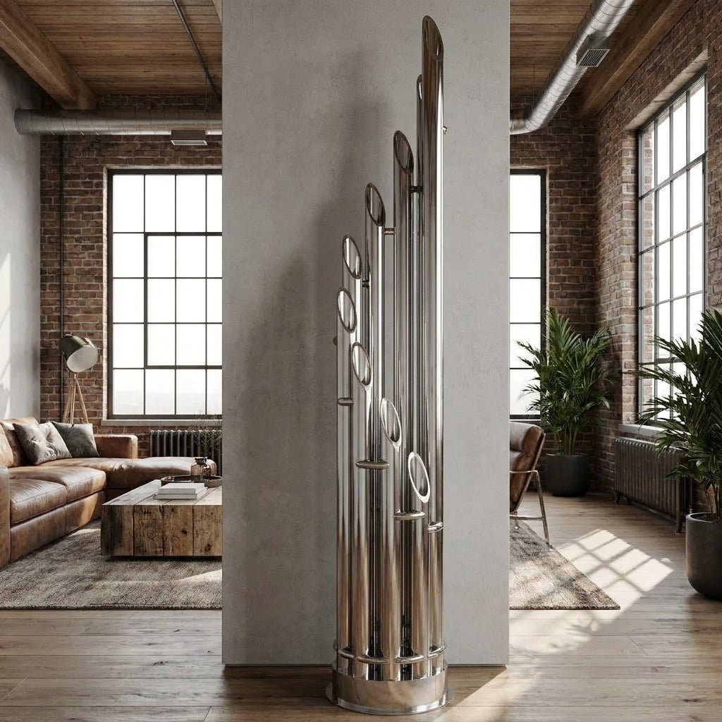 Carisa Unique Stainless Steel Vertical Radiator | CUSTOM MADE in Satin Polished